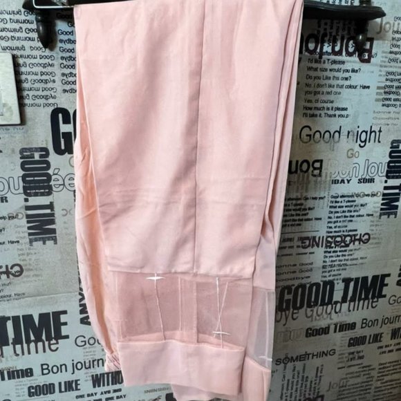 Pink organza suit with dupatta and pant - Picture 3 of 4